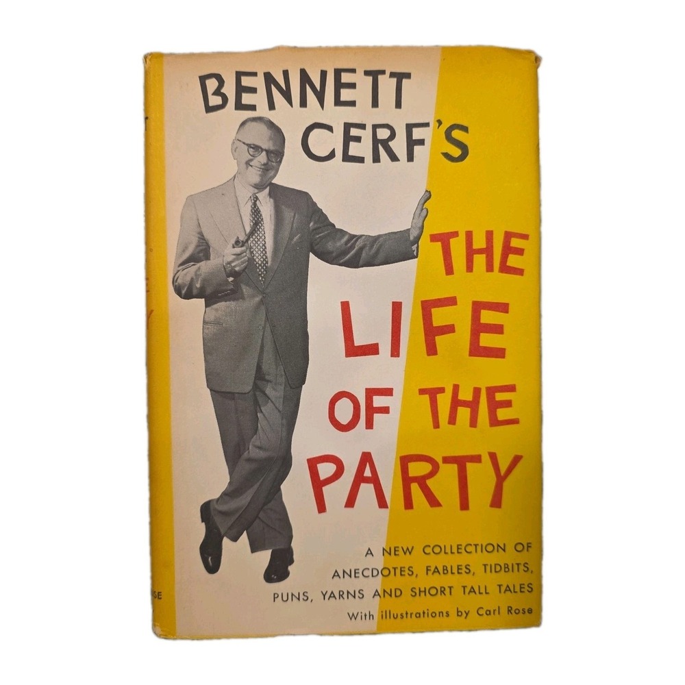 Bennett Cerf's The Life of the‎ Party, 1956 First Edition Hardcover/DJ 1956